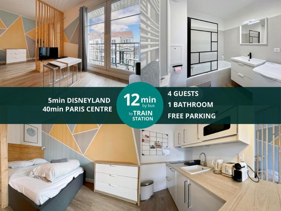 Le Delta Bailly - Appartement Pour 4 Personnes Disneyland Paris المظهر الخارجي الصورة